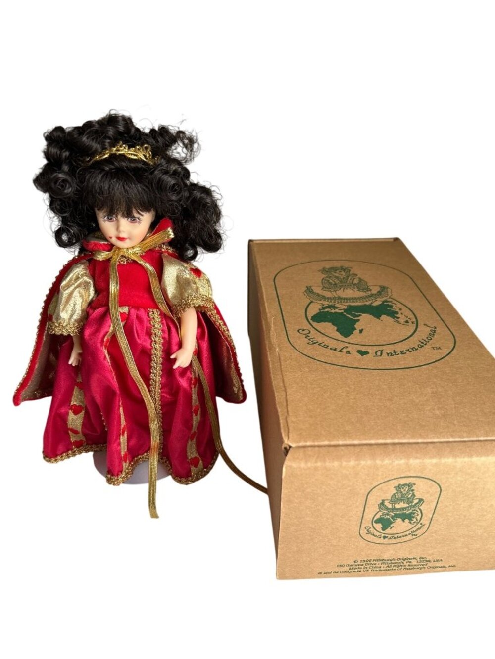 The Queen Of Hearts Lmt Ed Doll 1995 By Originals International With Box & COA